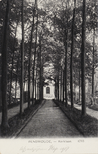 130663 Gezicht in het Kerkpad te Renswoude.